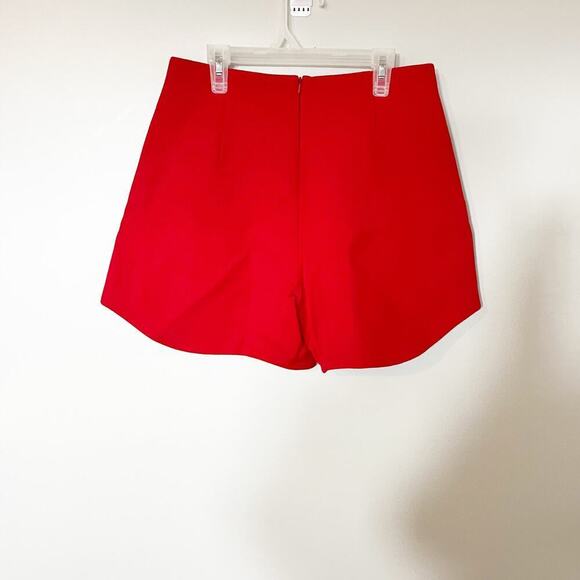 Sunday life Paris Tania red wool blend shorts women’s 38 (small) - Picture 2 of 12